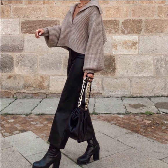 Zara Cropped Knit Sweater - Picture 7 of 15